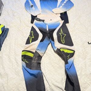 Alpinestars Blue and White Kids Jersey set